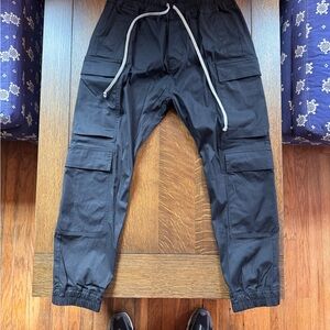 Rick Owens Black Cargo Pants new without tags//Never been worn